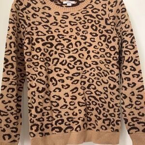 Women’s Croft & Barrow Leopard Print Sweater XS